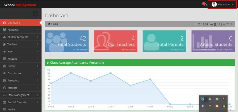 Institute management system